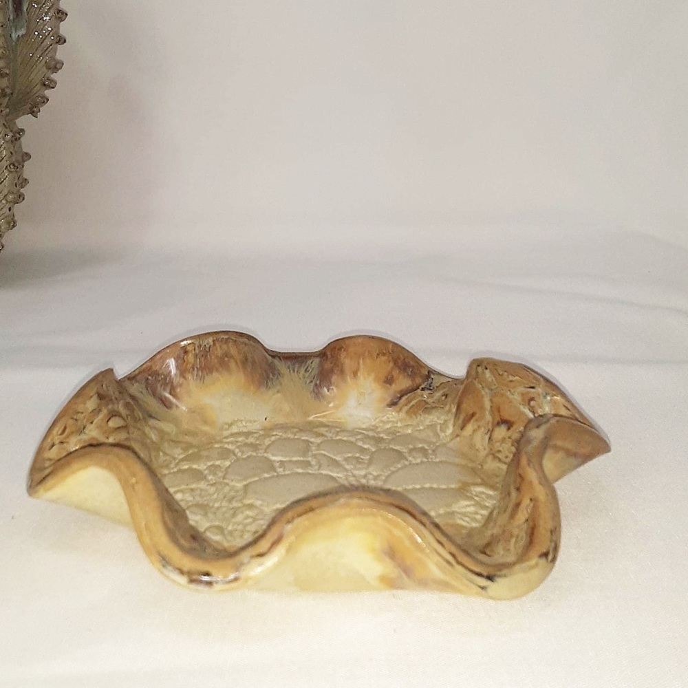 Fingerprint Pottery Trinket Tray Pontotoc MS